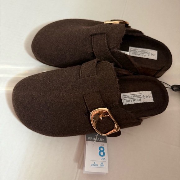 Primark Felt-Lined Clog Mules - Picture 1 of 6